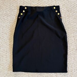 NWT Black Scuba Skirt